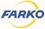 FARCO Logo mit blauben Buchstaben und gelbem Kreis auf weißem Hintergrund
