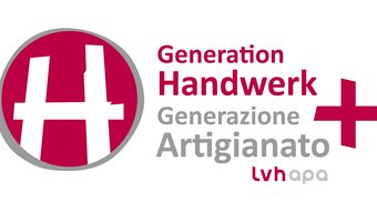 Downloads Logo Generazione Artigianato con cerchio rosso e simbolo H più bianco