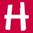 Familiengelder Weißes H-Symbol auf rotem Hintergrund