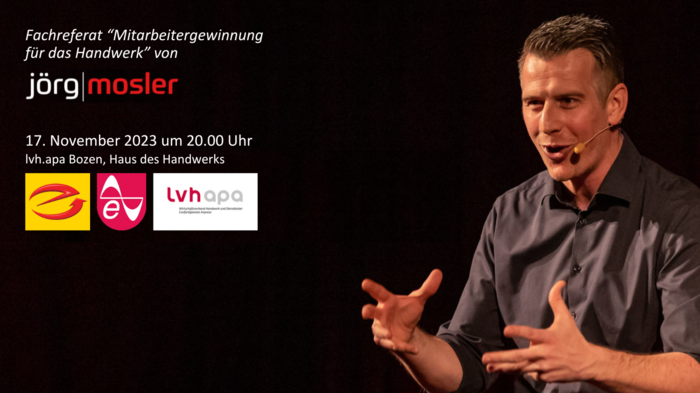 E-Marken-Tagung 2023 Jörg Mosler spricht bei Fachvortrag zur Mitarbeitergewinnung im Handwerk
