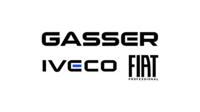 Partner Logos der Marken Gasser, Iveco und Fiat Professional