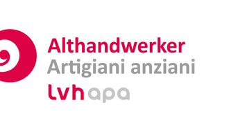 Downloads Logo von Althandwerker LVH APA mit rotem Spiralsymbol