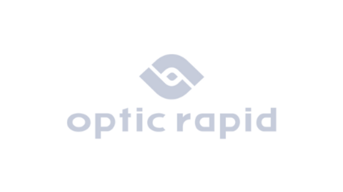 Convenzioni Logo di optic rapid con occhio stilizzato