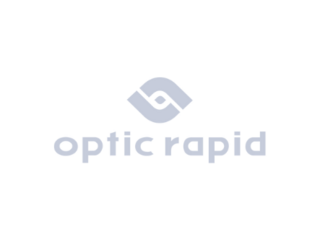 Convenzioni Logo di optic rapid con occhio stilizzato