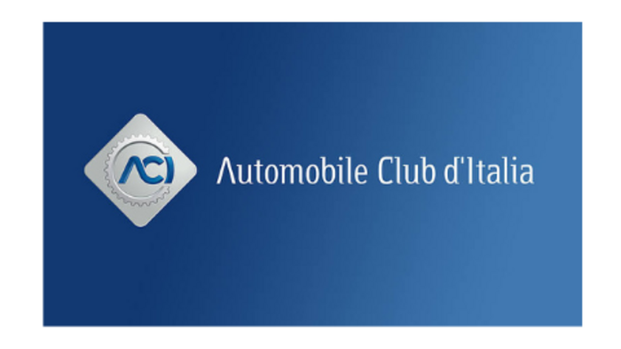 Convenzioni Logo dell'Automobile Club d'Italia su sfondo blu