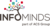 Logo di INFOMINDS con albero colorato e scritta part of ACS Group