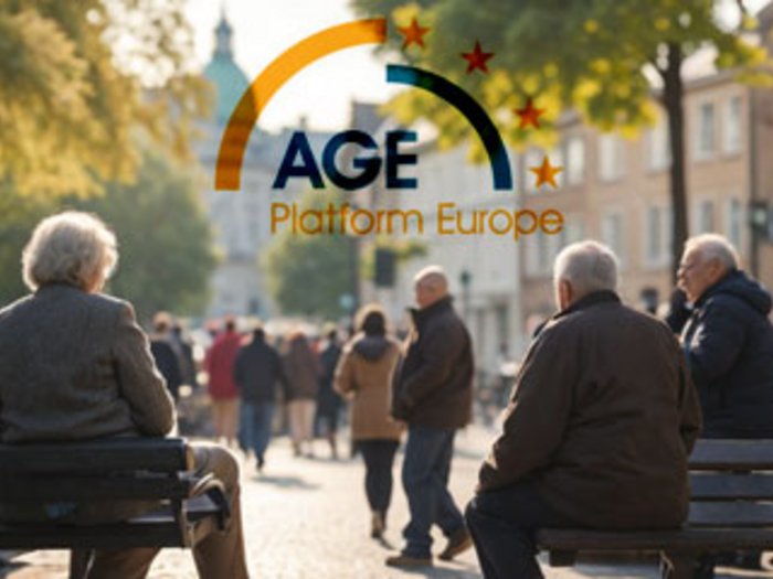 Una nuova visione dell'invecchiamento: lettera aperta alla Presidente dell'UE Ursula von der Leyen Anziani seduti su panchine in un parco affollato in Europa