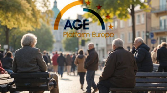 Una nuova visione dell'invecchiamento: lettera aperta alla Presidente dell'UE Ursula von der Leyen Anziani seduti su panchine in un parco affollato in Europa