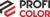 Logo von Profi Color mit schwarzem und rotem Design