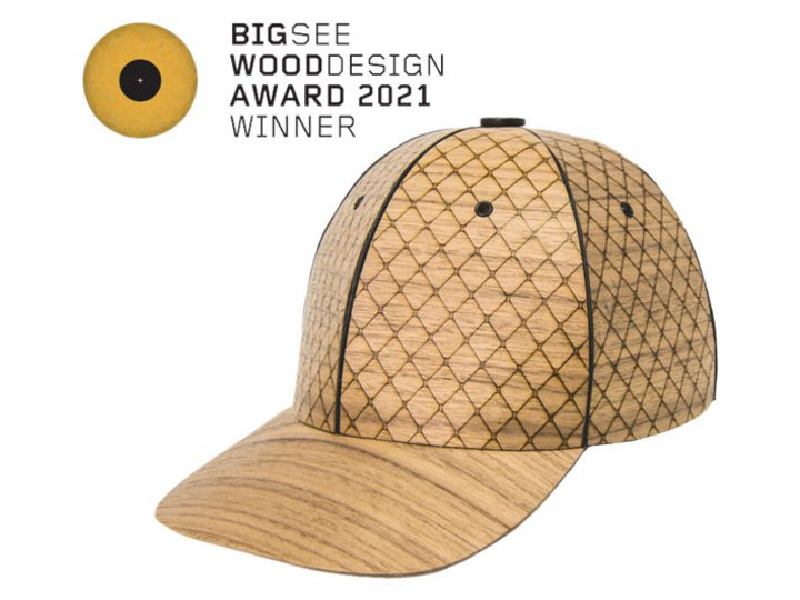Christian Plancker Auszeichnung der Gewinnerkappe des BIG SEE Wood Design Award 2021