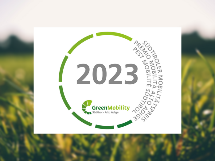 Premio mobilità Alto Adige 2023 Logo del Premio Mobilità Alto Adige 2023 di Green Mobility