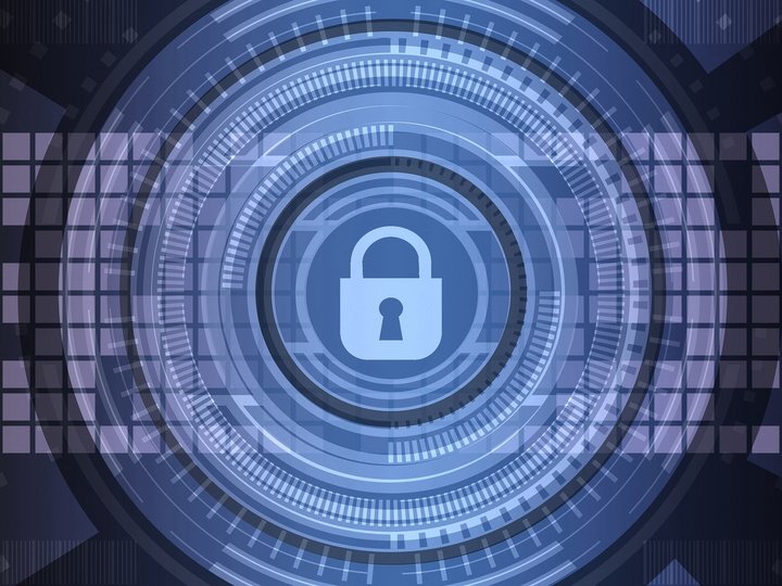 Fakten zum Thema Abstrakte Darstellung eines Sicherheitsschlosses mit digitalem Hintergrund