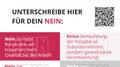 NEIN zum Punkteführerschein, JA zu klaren Zugangsvoraussetzungen für Berufe Manifesto contro il patentino a punti nei cantieri con invito a firmare per il No