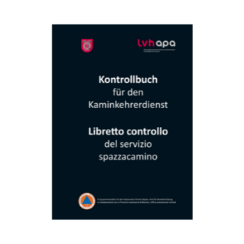 Kaminkehrer Deckblatt eines Kontrollbuchs für den Kaminkehrerdienst