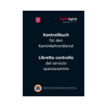 Kaminkehrer Deckblatt eines Kontrollbuchs für den Kaminkehrerdienst