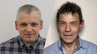 News Zwei Männerporträts nebeneinander mit neutralem Hintergrund