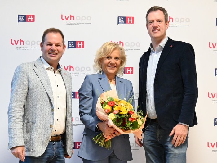 Angelika Wiedmer Perkmann rückt als erste Frau in die lvh-Verbandsspitze auf Angelika Wiedmer Perkmann rückt als erste Frau in die lvh-Verbandsspitze auf