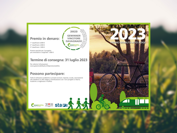 Premio mobilità Alto Adige 2023 Premio Mobilità Alto Adige 2023 con premi per progetti innovativi