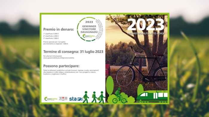 Südtiroler Mobilitätspreis 2023 2023 Mobilitätspreis Südtirol mit Preisen für innovative Projekte