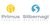 Logo Primus Silbernagl Touristik Bus & Travel con simboli giallo e blu