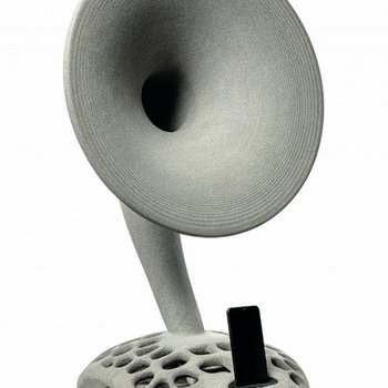 Mayr Josef & Co. s.a.s. Altoparlante moderno grigio con supporto per cellulare