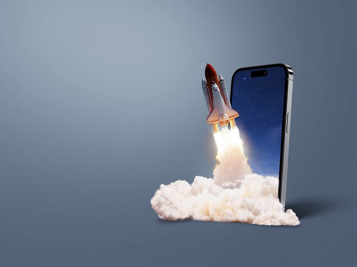 Nachhaltige Unternehmensführung neu denken: Das Projekt „SUNrise“ Raumfähre startet aus einem Smartphone-Bildschirm in den Weltraum