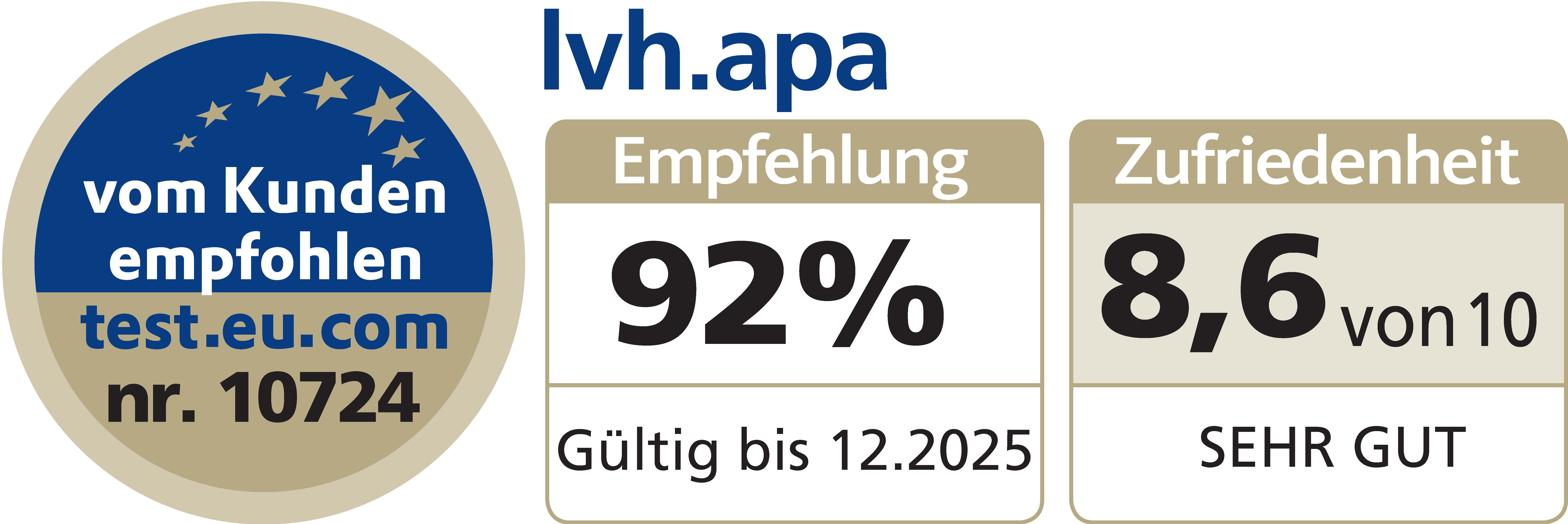 Qualitätssiegel des lvh